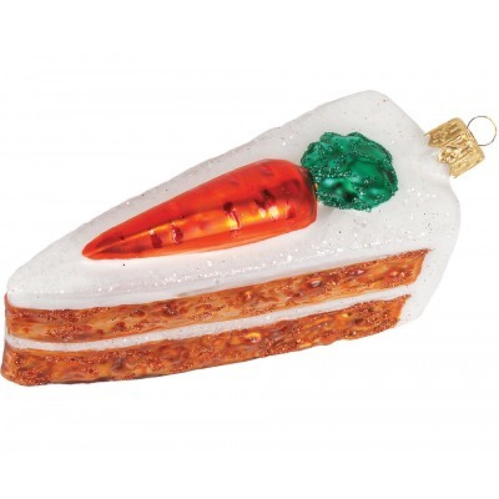 Christbaumschmuck Stück Karottentorte Christbaumschmuck Stück Karottentorte
