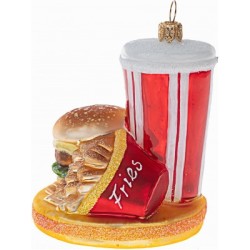 Christbaumschmuck Pommes mit Burger