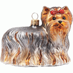 Christbaumschmuck Hund Yorkshire Terrier Christbaumschmuck Hund Yorkshire Terrier