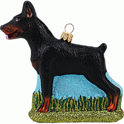 Christbaumschmuck Hund Dobermann Christbaumschmuck Hund Dobermann
