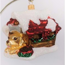 Weihnachtskugel Hundehütte Weihnachtskugel Hundehütte