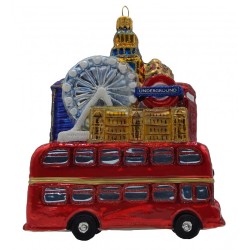 Christbaumschmuck Londonbus mit Sehenswürdigkeiten Christbaumschmuck Londonbus mit Sehenswürdigkeiten