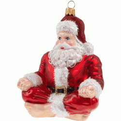 Christbaumschmuck Yoga Santa