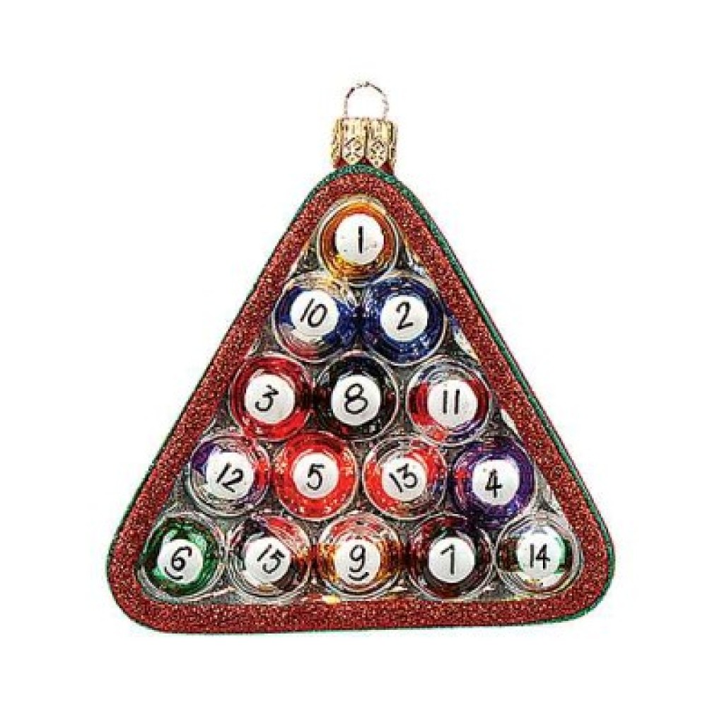 Christbaumschmuck Billardkugeln Christbaumschmuck Billardkugeln