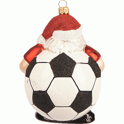 Christbaumschmuck Fußball-Santa Christbaumschmuck Fußball-Santa
