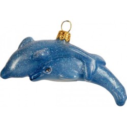 Christbaumschmuck spielende Delfine