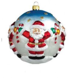 Weihnachtskugel mit Weihnachtsmännern Weihnachtskugel mit Weihnachtsmännern