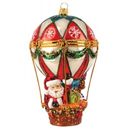 Christbaumschmuck Weihnachtsmann im Heißluftballon Christbaumschmuck Weihnachtsmann im Heißluftballon