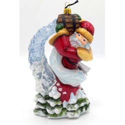 Christbaumschmuck Komozja Weihnachtsmann mit Sternen Christbaumschmuck Komozja Weihnachtsmann mit Sternen