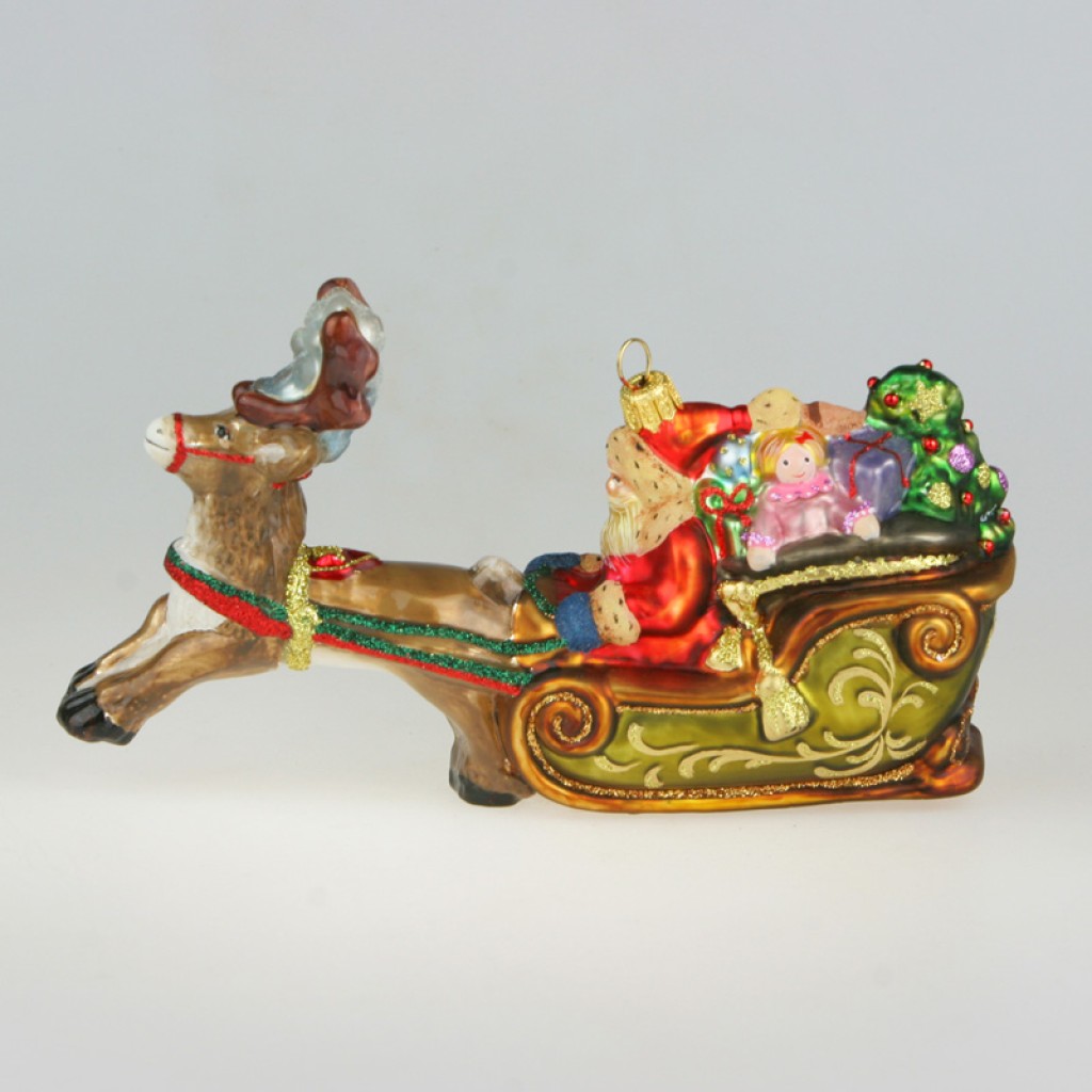 Christbaumschmuck Mostowski-Kollektion by Komozja Rentierschlitten Christbaumschmuck Mostowski-Kollektion by Komozja Rentierschlitten