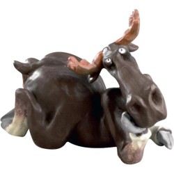 Cecilia Carlsson Elch auf Bauch liegend 9cm Cecilia Carlsson Elch auf Bauch liegend 9cm