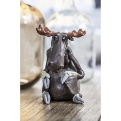 Cecilia Carlsson Elch sitzend 8cm