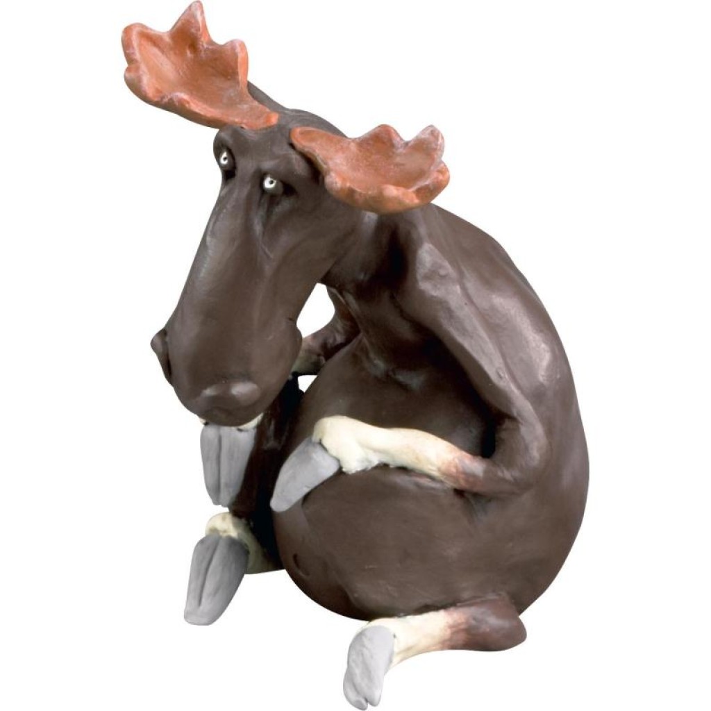 Cecilia Carlsson Elch sitzend Cecilia Carlsson Elch sitzend