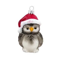 Christbaumschmuck - Hanco - Eule mit Weihnachtsmütze Christbaumschmuck - Hanco - Eule mit Weihnachtsmütze