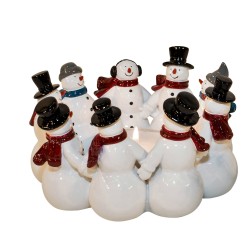 Harvesttime Teelichthalter mit Schneemännern Harvesttime Teelichthalter mit Schneemännern