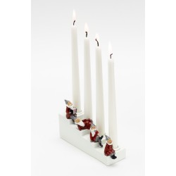 Harvesttime Kerzenhalter Weihnachtsmänner auf Treppe