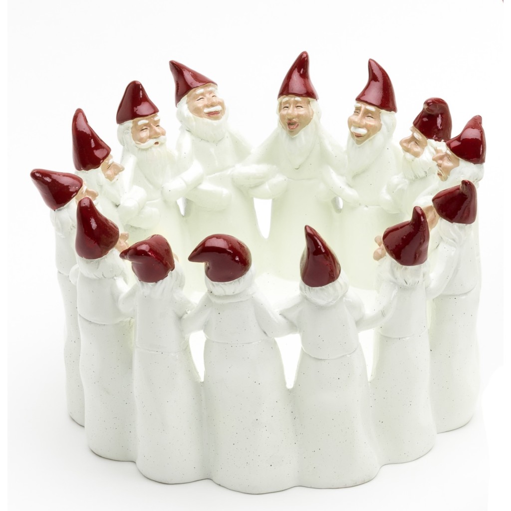 Harvesttime Schale mit tanzenden Weihnachtsmännern Harvesttime Schale mit tanzenden Weihnachtsmännern