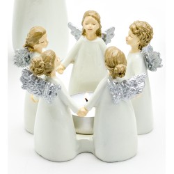 Harvesttime Teelichthalter 5 Engel im Kreis