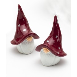 Harvesttime Weihnachtswichtel Rot/Silber Set