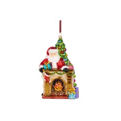 Christbaumschmuck - Huras Family - Santa am Kamin Christbaumschmuck - Huras Family - Santa am Kamin