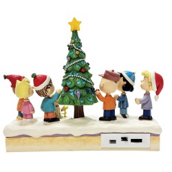 Peanuts by Jim Shore - O Christmas Tree - Charlie Brown und seine Freunde - LED