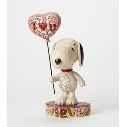 Peanuts by Jim Shore - I Heart U - Snoopy mit Herzballon