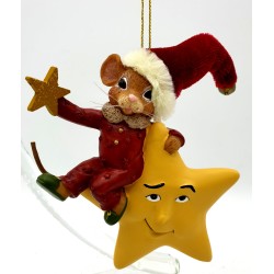 Anhänger Maus auf Stern Anhänger Maus auf Stern