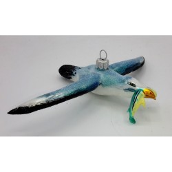 Christbaumschmuck Möwe mit Fisch