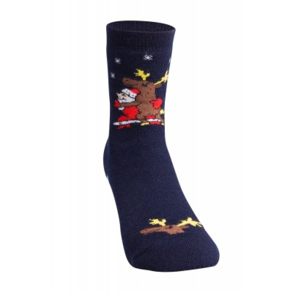 Design-Haussocken tanzender Weihnachtsmann 39/42 Design-Haussocken tanzender Weihnachtsmann 39/42