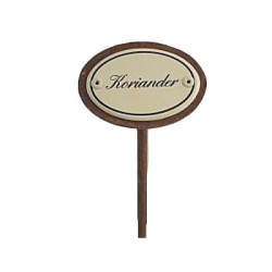 Kräuterschild Emaille Koriander Kräuterschild Emaille Koriander