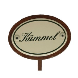 Kräuterschild Emaille Kümmel Kräuterschild Emaille Kümmel