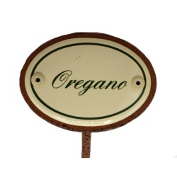 Kräuterschild Emaille Oregano Kräuterschild Emaille Oregano