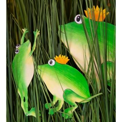 Gartenstecker Frösche 3er Set